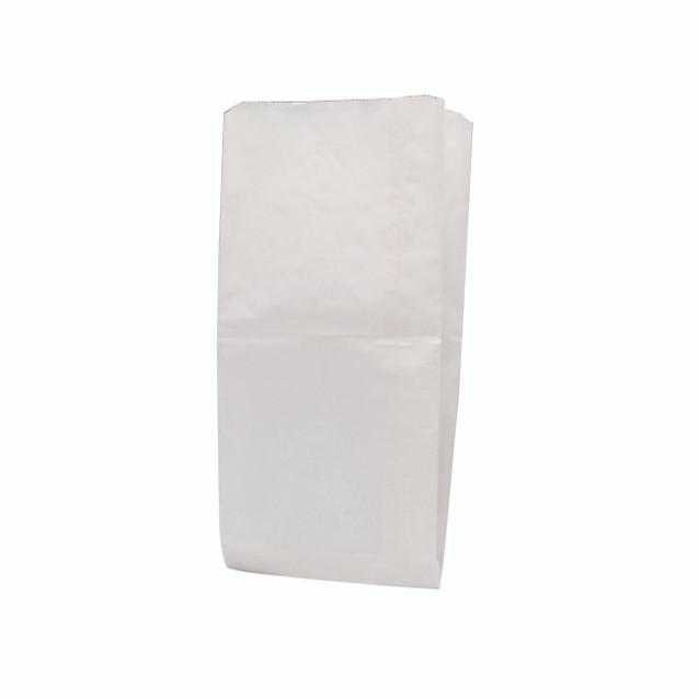CW Office White Paper Bag 216X152X279MM PK1000, plain white paper carrier bag for office use.