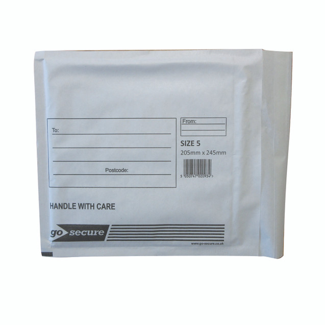 Gosecure Bubble Env Size 5 WHT PK100