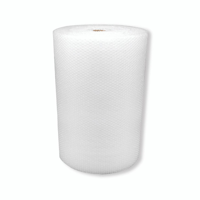 CW Office Bubble Wrap Roll Sm Bubble 750MMX60M, a white roll of bubble wrap with textured surface for packing and cushioning.