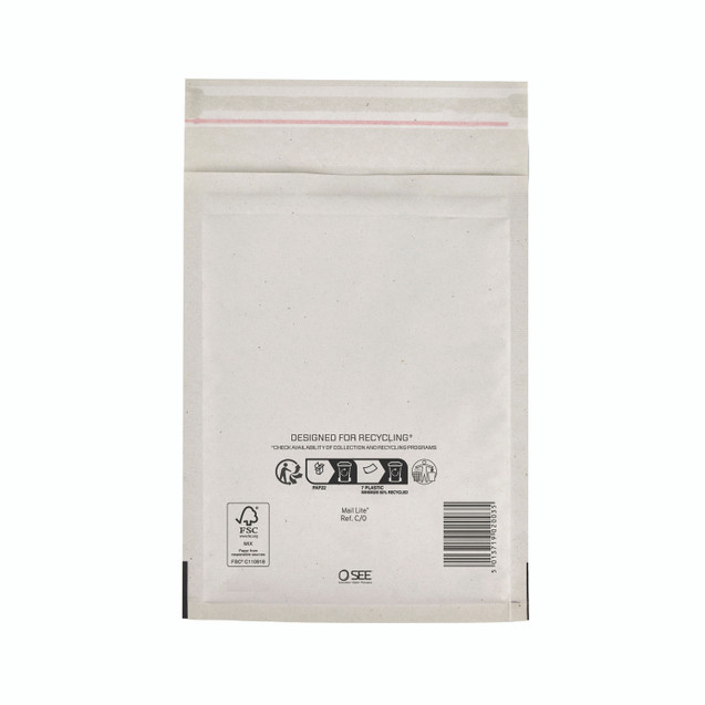 Bubble Lined BAG White 150X210 PK100