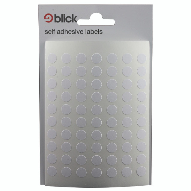 Blick White 8MM Round Label BAG