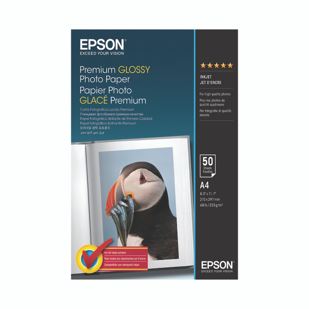 Epson Prem Glossy Photo A4 PPR PK50