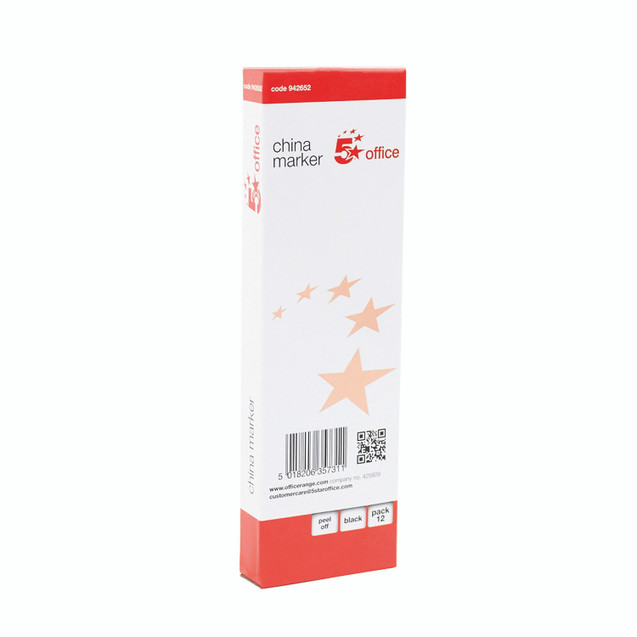 China Graph Pencil 4MM Colm BLK PK12