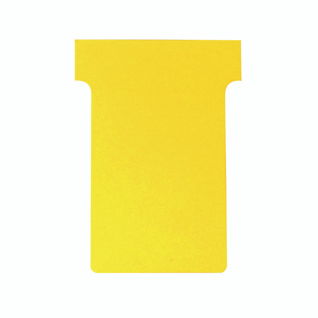 Nobo T-Card Size 2 Yellow PK100