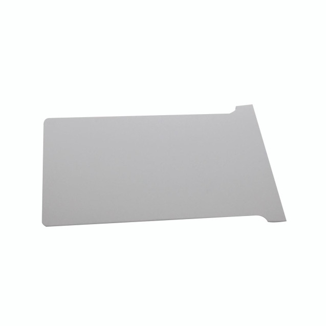 CW Office Nobo T-Card Size 4 White PK100, close-up of a blank white T-Card holder for office organization.
