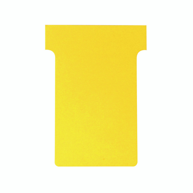 Nobo T-Card Size 3 Yellow PK100
