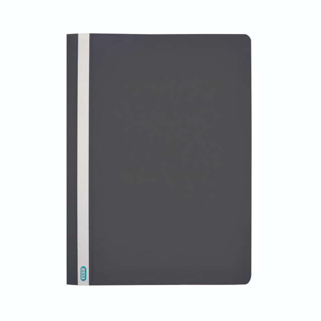 CW Office Elba Report File A4 Black PK50, black A4 report file with a white vertical stripe on the spine and the ELBA logo at the bottom.