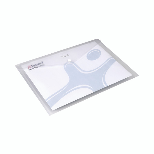 Rexel Ice Popper Wallet A4 Clr PK5