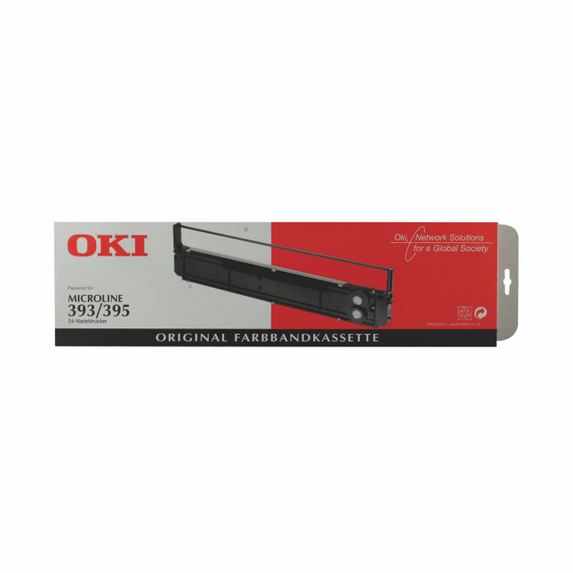 OKI ML393B/395B Black Fabric Ribbon