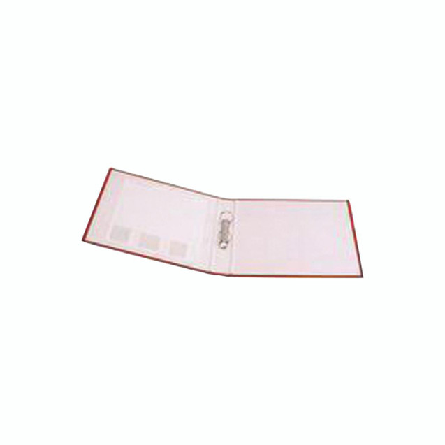 CW Office Q-Connect Red 2 Ring A4 Binder PK10, red A4 ring binder with two metal rings for organizing documents.