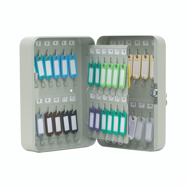Q-Connect Pearl GREY 48-KEY Cabinet