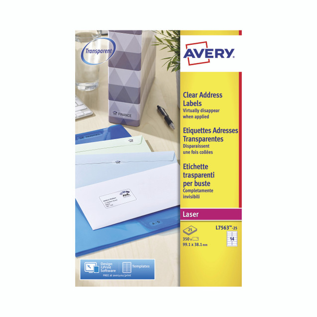 Avery Clr Lsr Lbls 14LBL/SHT BX 25