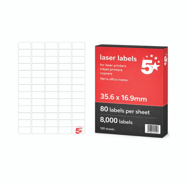 A4 Mini Sheet Lab 35.6X16.9MM PK8000