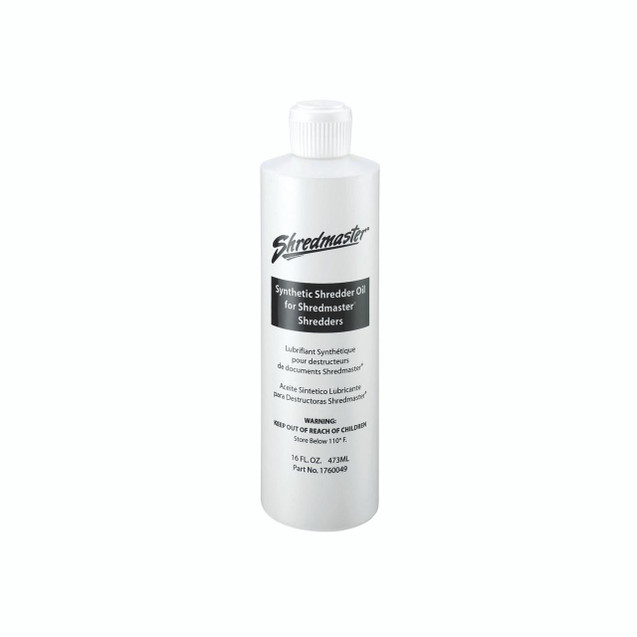 CW Office Rexel Shredder Lubricant 473ML, synthetic shredder oil bottle for shredder maintenance.