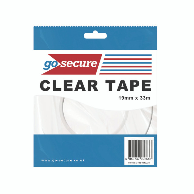 Gosecure Sm Tape 19MMX33M Clear PK12