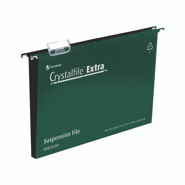 Rexel Crystalfile Susn File GRN PK25