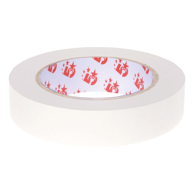 CW Office Ds Display Tape PP 25MMX33M PK6, white adhesive tape roll for office and display use.
