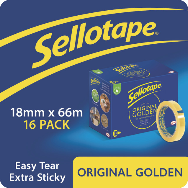 Sellotape Golden 18MM Tape PK16