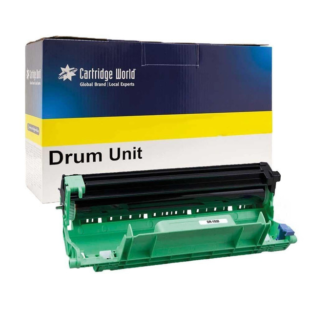 Cartridge World Compatible Brother DR-1150 OPC Drum, black toner drum unit for laser printers.