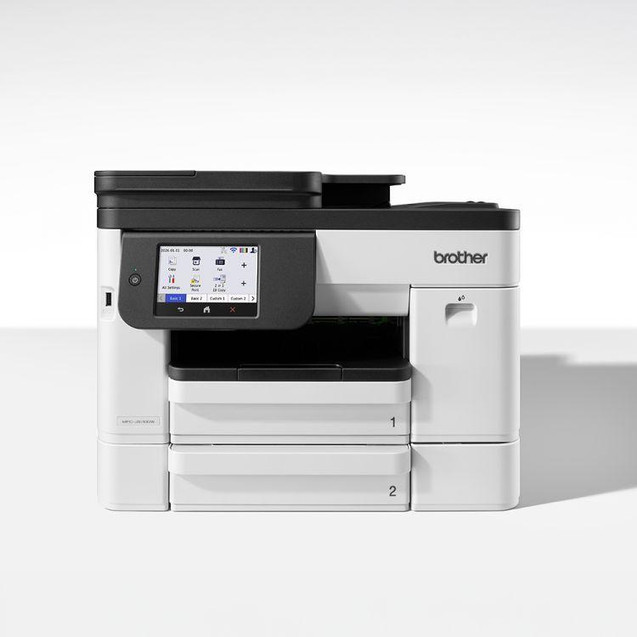Brother MFC-J5110DW Multifunction Colour Inkjet Printer, front view showing touchscreen control panel and paper trays.