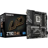 CW Office Gigabyte Z790 D AX Ultra Durable Intel 1700 Socket Motherboard, motherboard shown beside its retail box, featuring an Intel LGA 1700 socket, DDR5 memory slots, PCIe expansion slots, and a black design