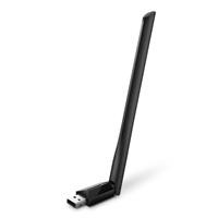 CW Office TP-Link Archer T2U Plus AC600 High Gain Wi-Fi Dual Band USB Adapter, black USB Wi-Fi adapter with a long adjustable high-gain antenna