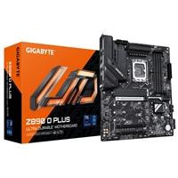 CW Office Gigabyte Z890 D PLUS Intel 1851 Socket Motherboard, black motherboard displayed beside its orange retail box