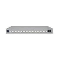 CW Office Ubiquiti USW-PRO-HD-24-POE UniFi Switch Pro HD 24 Professional Layer 3 POE++ Managed Switch, front view of a silver rack-mount network switch with 24 Ethernet ports and status indicators.