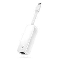 CW Office TP-Link UE300C USB 3.0 Type-C to Gigabit Ethernet Network Adapter, white USB-C to Gigabit Ethernet adapter with a compact design