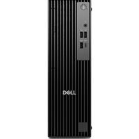 CW Office Dell Pro QCS1250 Slim Desktop PC, front view of a black slim tower with vertical ventilation slats, front ports, and Dell logo