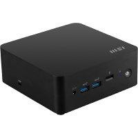 CW Office MSI Cubi NUC 13MQG, Intel Core i5-1345U vPro, 8GB RAM, 512GB SSD, Windows 11 Pro, compact black mini PC shown at an angle with front USB ports and power button visible.