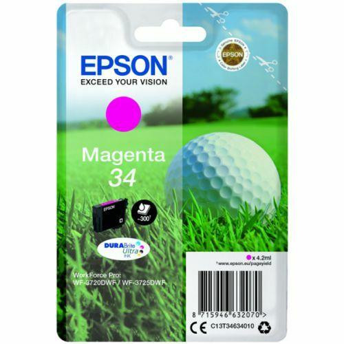 Epson Golf ball Singlepack Magenta 34 DURABrite Ultra Ink