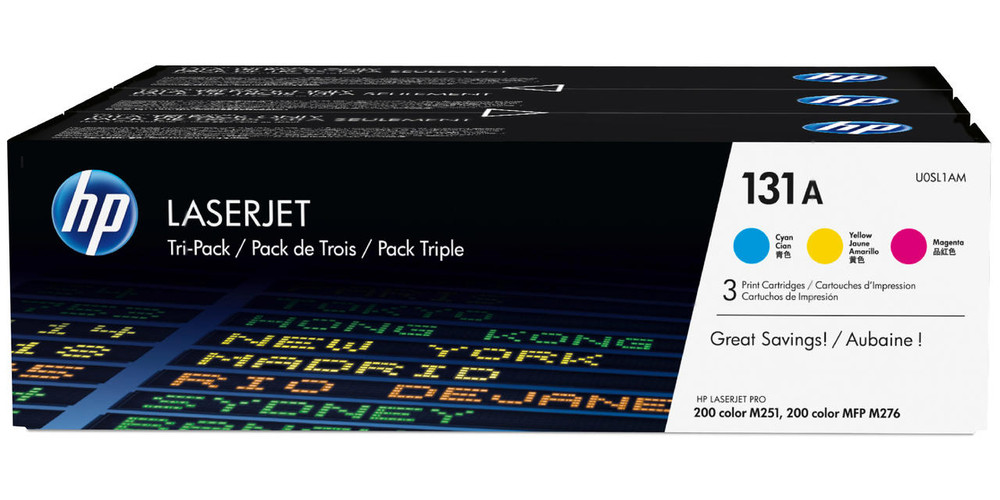 HP 131A Original Cyan,Magenta,Yellow 3 pcs