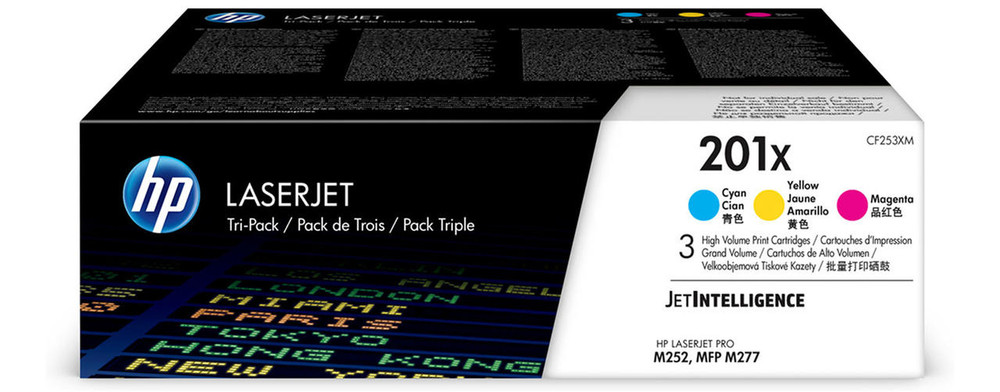 HP 201X Original Cyan,Magenta,Yellow 3 pcs