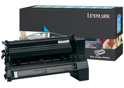 Lexmark C780, C782 Cyan High Yield Return Program Original Toner Cartridge