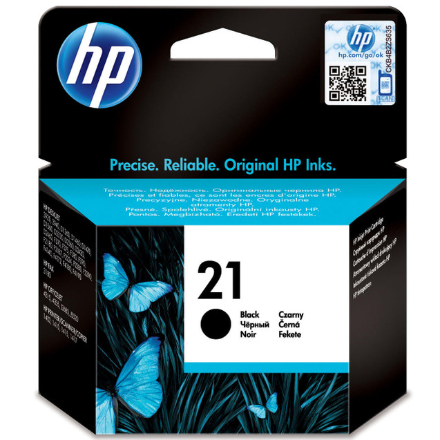 HP Original HP 21 Black Ink Cartridge C9351AE