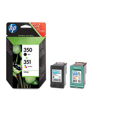 HP Original HP 350/351 Combo-pack Ink Cartridges SD412EE