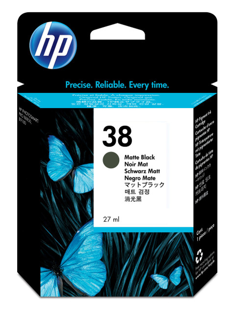 HP Original HP 38 Matte Black Ink Cartridge C9412A