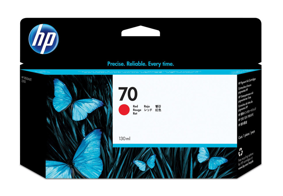 HP Original HP 70 Red Ink Cartridge C9456A