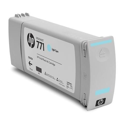HP Original HP 771 Light CyanInk Cartridge CE042A