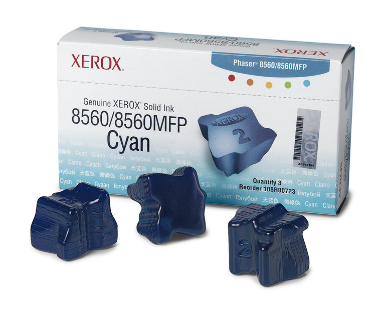 Xerox Genuine Solid Ink 8560MFP/8560 Cyan (3,400 Pages)