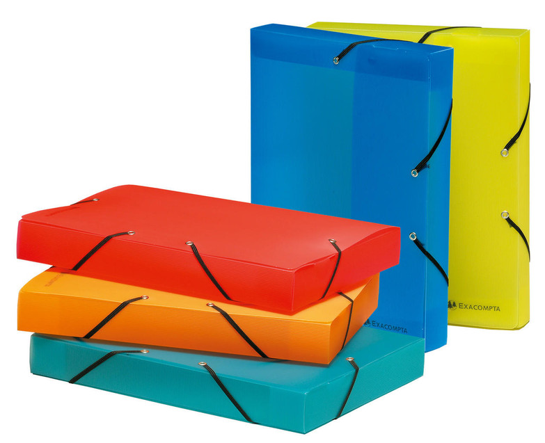 Cartridge World Exacompta Linicolor Filing Box PP 40mm S