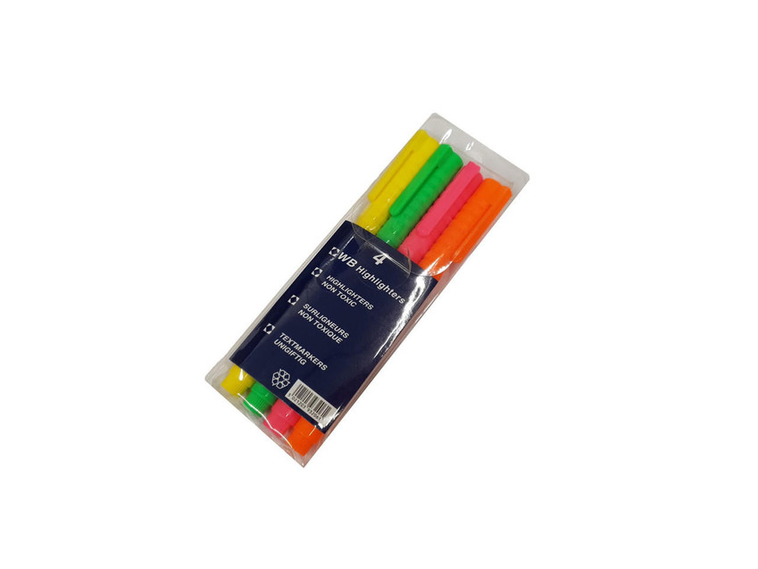 Cartridge World Highlighter Pen Asst Wallet (4)