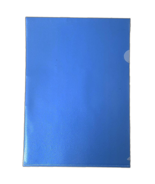 Cartridge World A4 Polypropylene Cut Flush Folder Pack of 100 - Blue 