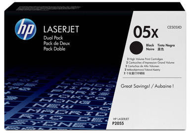  HP 05X Original Black 2 pc(s) (B Grade) 