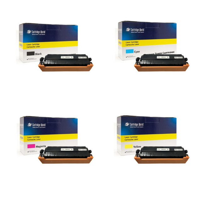 Compatible Canon 055H 4 Colour High Capacity Toner Cartridge Multipack