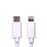 Cartridge World CW NLMOB-C-LT-2M Data Cable, USB 2.0 Type-C (M) to Apple Lightning (M), 2m, White, MFI Certified, 9V 2.2A Charging Power, White PVC Jacket, OEM Polybag Packaging 