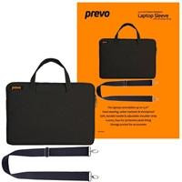  Prevo 15.6 Inch Laptop Bag, Cushioned Lining, With Shoulder Strap, Black 