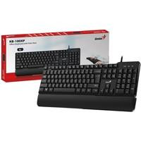  Genius KB-100XP Wired Keyboard-12 Multimedia Keys(Black) 
