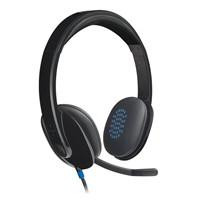  Logitech H540 USB Headset with Noise-Cancelling Mic On Ear Controls 